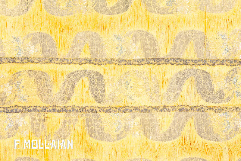 Антикварный китайский императорский шелковый и металлический текстиль (Кэси) №: 30123488